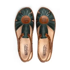 Pikolinos Women's P. Vallarta 655-0575 - Emerald -Sandals Outlet 100 p. v 655 0575 pk emerald full 00545.1709067423
