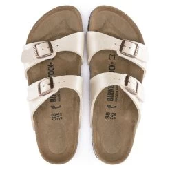 Birkenstock Women's Sydney Birko Flor - Graceful Pearl White (Narrow Width) -Sandals Outlet 1016171 top 08233.1679505189