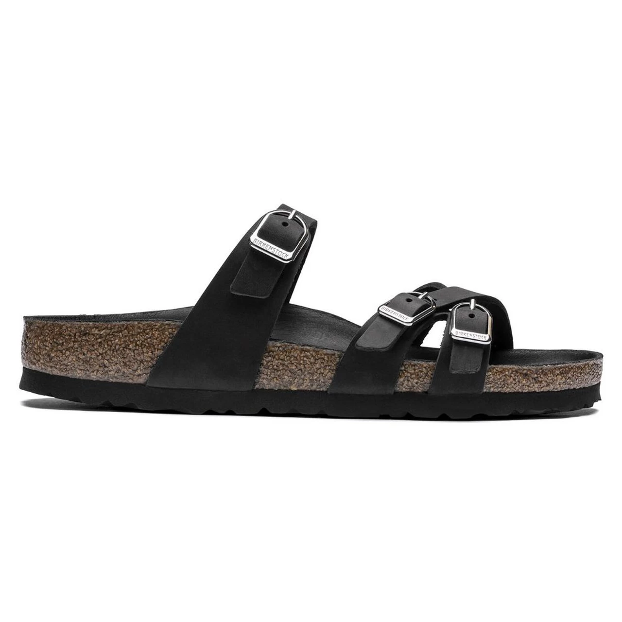 Birkenstock Women's Franca Oiled Piumato Leather - Black (Narrow Width) 4 Birkenstock Women's Franca Oiled Piumato Leather - Black (Narrow Width) - Image 2