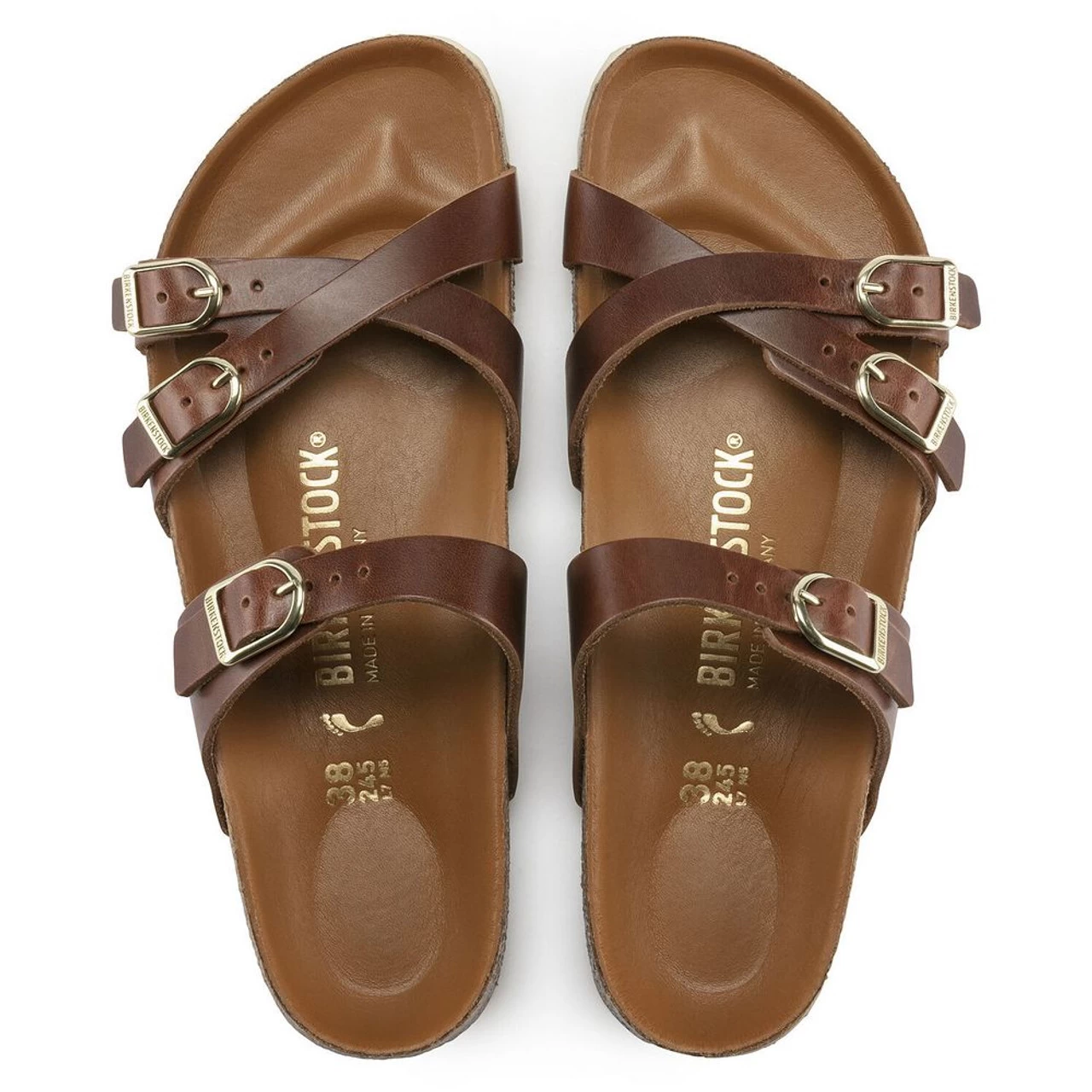 Birkenstock Women's Franca Oiled Leather - Cognac (Narrow Width) 6 Birkenstock Women's Franca Oiled Leather - Cognac (Narrow Width) - Image 4