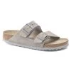 Birkenstock Arizona Soft Footbed Suede Leather - Stone Coin (Narrow Width) -Sandals Outlet 1020507 77697.1645640225