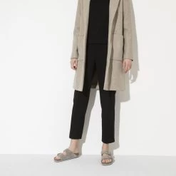 Birkenstock Arizona Soft Footbed Suede Leather - Stone Coin (Narrow Width) -Sandals Outlet 1020507 f look f 13466.1645640168