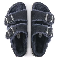 Birkenstock Arizona Shearling - Midnight (Narrow Width) -Sandals Outlet 1020583 top 70237.1635968701