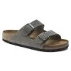 Birkenstock Men's Arizona Nubuck Leather - Desert Buck Whale Gray (Regular Width) -Sandals Outlet 1020752 36498.1683312696