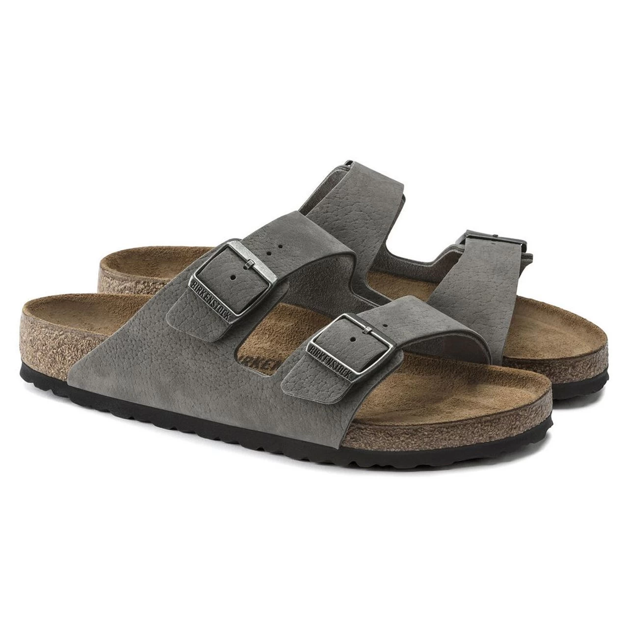 Birkenstock Men's Arizona Nubuck Leather - Desert Buck Whale Gray (Regular Width) 5 Birkenstock Men's Arizona Nubuck Leather - Desert Buck Whale Gray (Regular Width) - Image 3