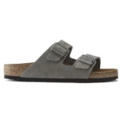 Birkenstock Men's Arizona Nubuck Leather - Desert Buck Whale Gray (Regular Width) 9 Birkenstock Men's Arizona Nubuck Leather - Desert Buck Whale Gray (Regular Width) -Sandals Outlet 1020752 side 47720.1683312659