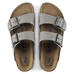 Birkenstock Arizona Soft Footbed Nubuck Leather - Dove Gray (Narrow Width) -Sandals Outlet 1020973 top 59406.1636057367