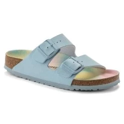 Birkenstock Women's Arizona Vegan Birko-Flor - Sky (Narrow Width)