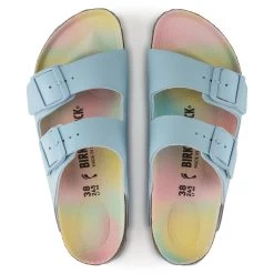 Birkenstock Women's Arizona Vegan Birko-Flor - Sky (Narrow Width) -Sandals Outlet 1021208 top 63868.1654281625