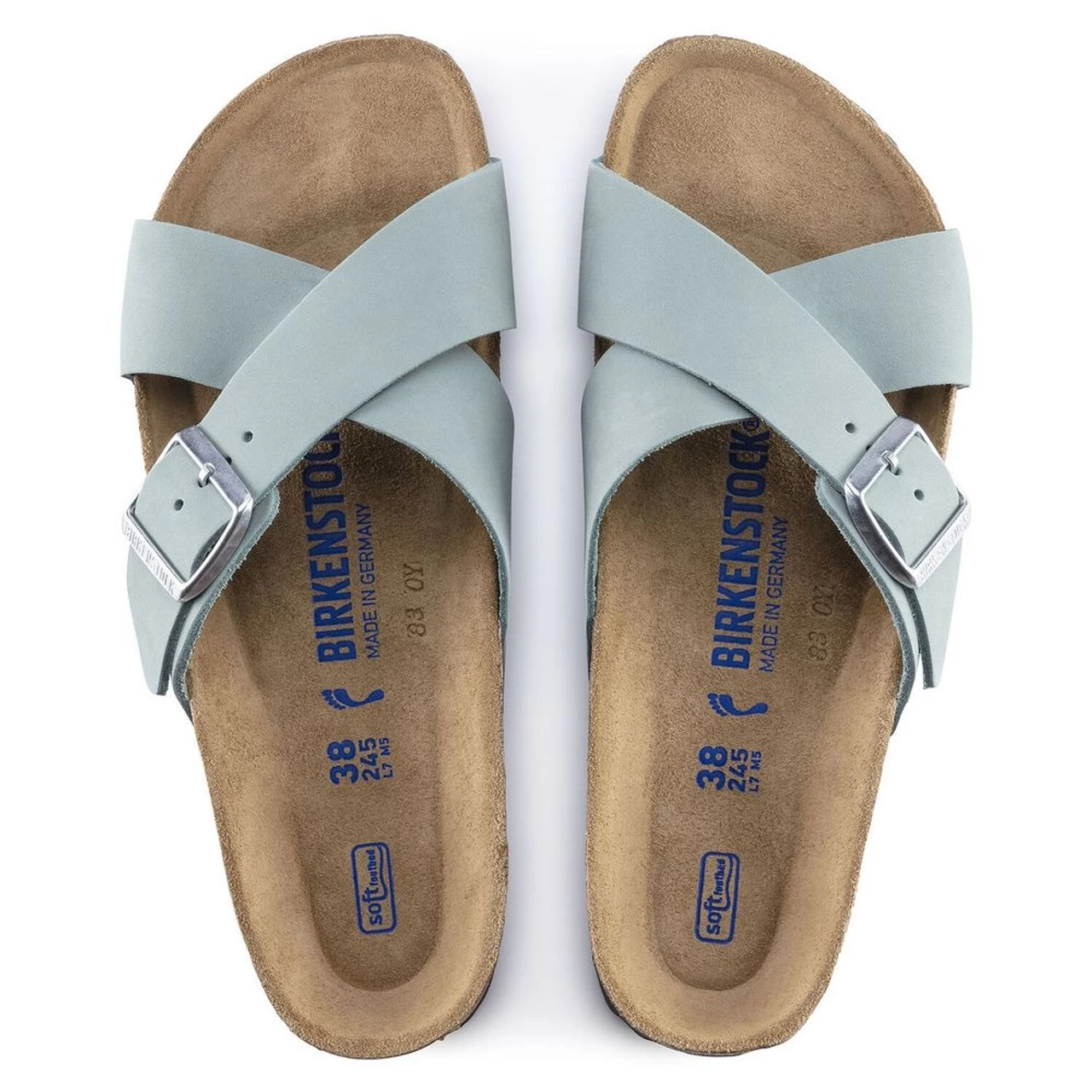 Birkenstock Women's Siena Soft Footbed - Faded Aqua (Narrow Width) 7 Birkenstock Women's Siena Soft Footbed - Faded Aqua (Narrow Width) - Image 5
