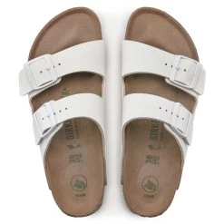 Birkenstock Women's Arizona Vegan Birkibuc - White (Narrow Width) -Sandals Outlet 1022376 top 71354.1697479880