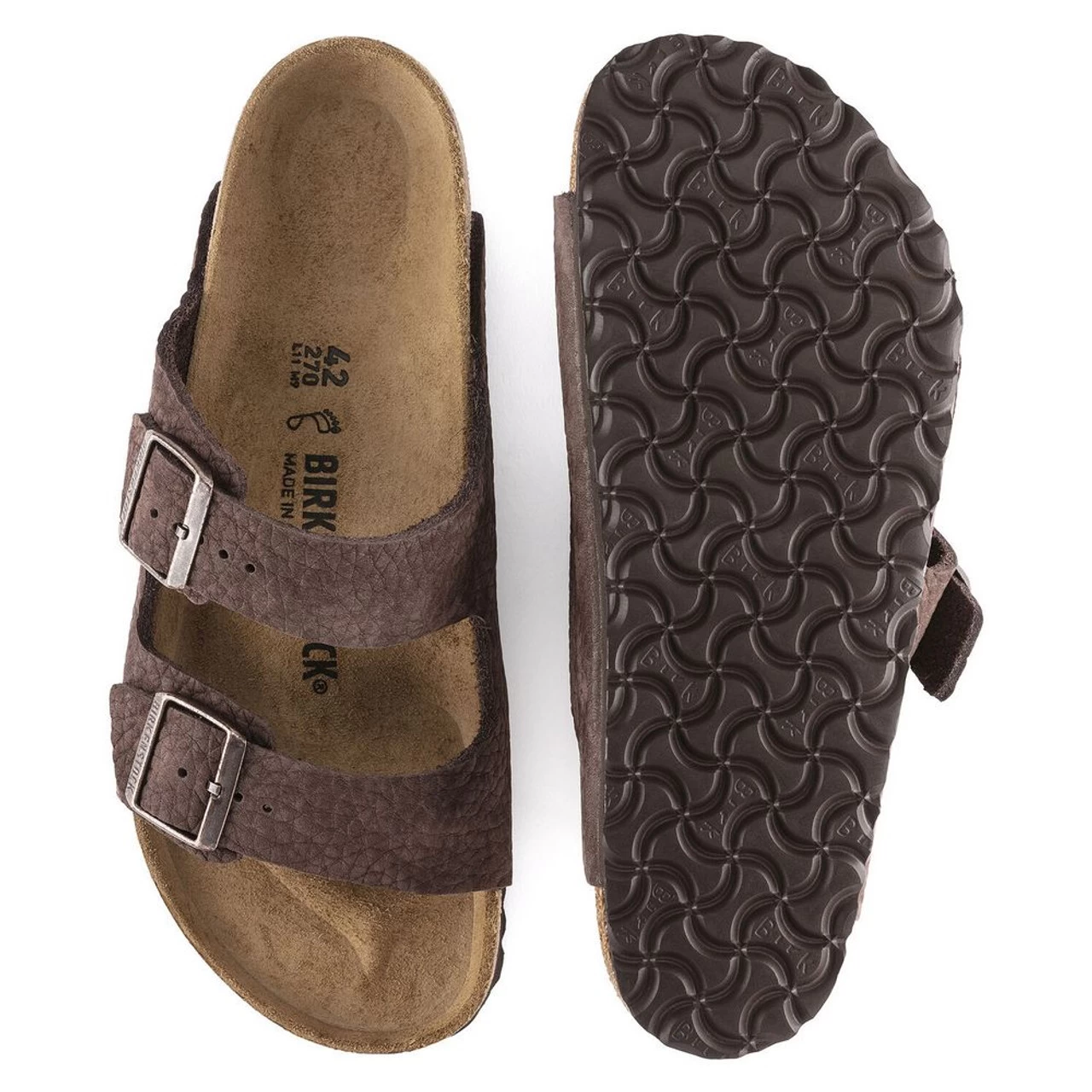 Birkenstock Men's Arizona Nubuck Leather - Desert Buck Roast (Regular Width) 8 Birkenstock Men's Arizona Nubuck Leather - Desert Buck Roast (Regular Width) - Image 6