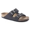 Birkenstock Men's Arizona Vegan Microfiber - Desert Dust Indigo Blue (Regular Width)