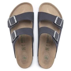 Birkenstock Men's Arizona Vegan Microfiber - Desert Dust Indigo Blue (Regular Width) -Sandals Outlet 1023116 top 72981.1673544058