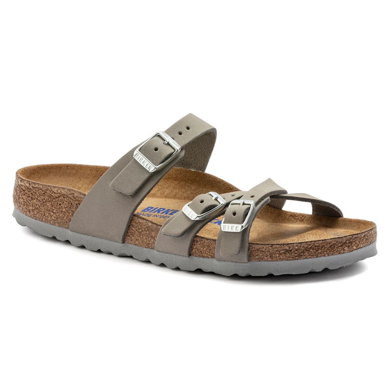 Birkenstock Women's Franca Soft Footbed Nubuck Leather - Dove Gray (Narrow Width) 3 Birkenstock Women's Franca Soft Footbed Nubuck Leather - Dove Gray (Narrow Width)