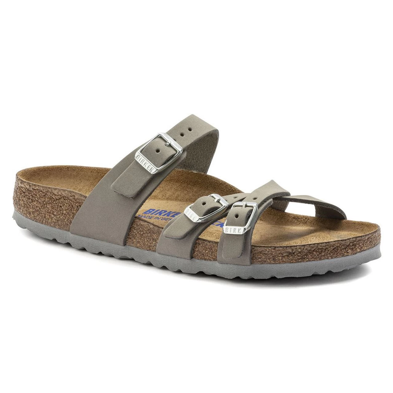 Birkenstock Women's Franca Soft Footbed Nubuck Leather - Dove Gray (Regular Width) 3 Birkenstock Women's Franca Soft Footbed Nubuck Leather - Dove Gray (Regular Width)