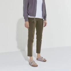 Birkenstock Arizona Soft Footbed Nubuck Leather - Yomo Lilac (Narrow Width) -Sandals Outlet 1023382 f look f 29377.1658165050