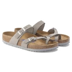 Birkenstock Women's Mayari Nubuck Leather - Dove Gray (Regular Width) -Sandals Outlet 1023577 pair 15335.1660834673