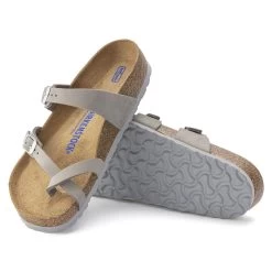 Birkenstock Women's Mayari Nubuck Leather - Dove Gray (Regular Width) -Sandals Outlet 1023577 sole 70741.1660834687