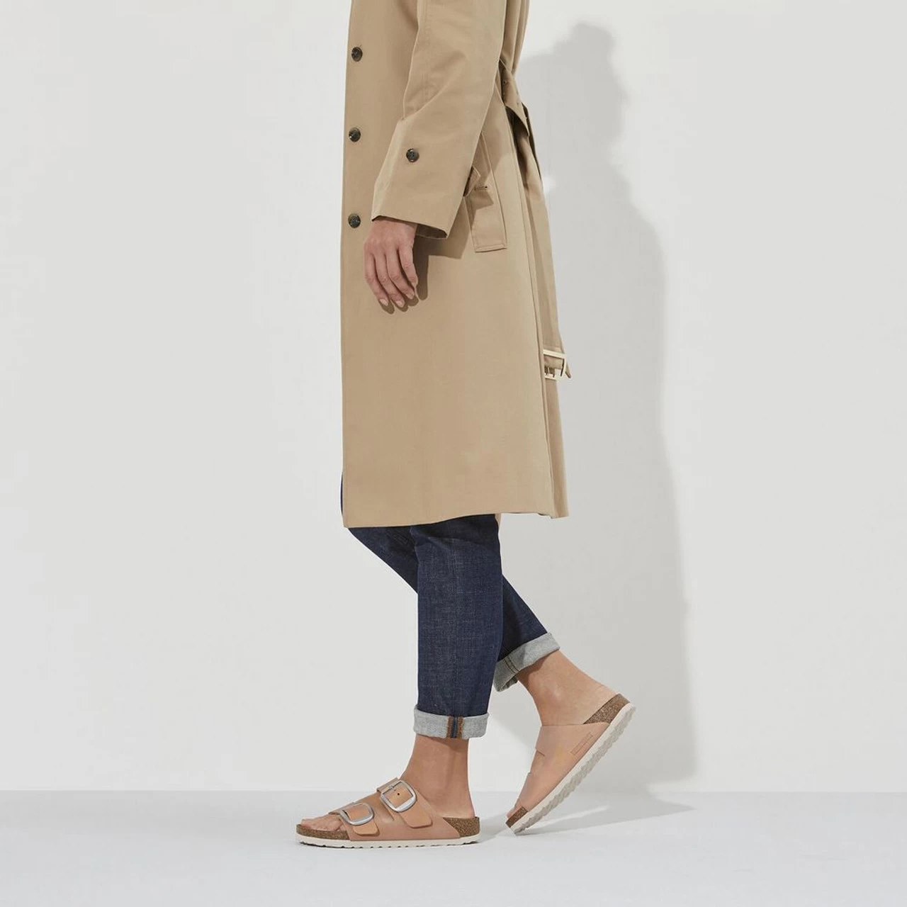 Birkenstock Women's Arizona Big Buckle Nubuck Leather - Washed Metallic Copper (Narrow Width) 9 Birkenstock Women's Arizona Big Buckle Nubuck Leather - Washed Metallic Copper (Narrow Width) - Image 7