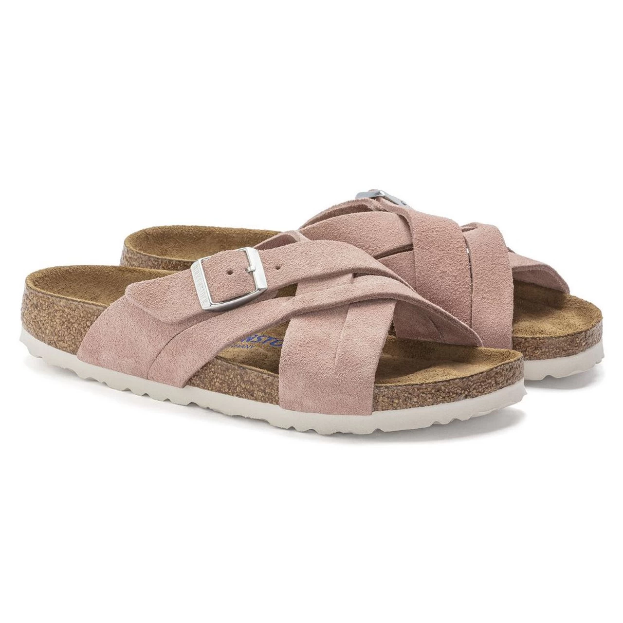 Birkenstock Women's Lugano Soft Footbed Suede Leather - Pink Clay (Narrow Width) 5 Birkenstock Women's Lugano Soft Footbed Suede Leather - Pink Clay (Narrow Width) - Image 3