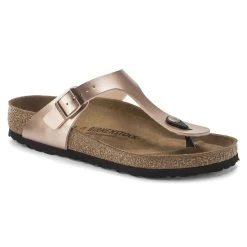 Birkenstock Women's Gizeh Birko-Flor - Metallic Copper (Regular Width)