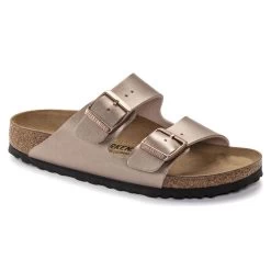 Birkenstock Women's Arizona Birko-Flor - Metallic Copper (Narrow Width)
