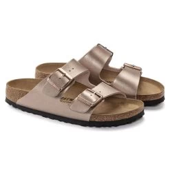 Birkenstock Women's Arizona Birko-Flor - Metallic Copper (Narrow Width) 11 Birkenstock Women's Arizona Birko-Flor - Metallic Copper (Narrow Width) -Sandals Outlet 1023942 pair 65761.1673539691