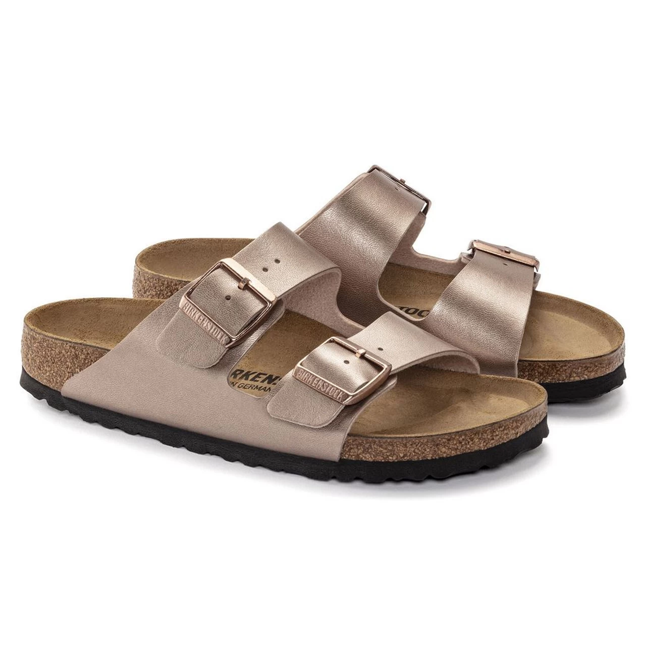Birkenstock Women's Arizona Birko-Flor - Metallic Copper (Narrow Width) 5 Birkenstock Women's Arizona Birko-Flor - Metallic Copper (Narrow Width) - Image 3