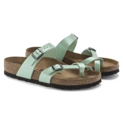 Birkenstock Women's Mayari Birko-Flor - Graceful Matcha (Regular Width) -Sandals Outlet 1023945 pair 67887.1676407503