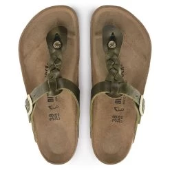 Birkenstock Women's Gizeh Braided Oiled Leather - Olive Green (Regular Width) 12 Birkenstock Women's Gizeh Braided Oiled Leather - Olive Green (Regular Width) -Sandals Outlet 1023969 top 29149.1683321450