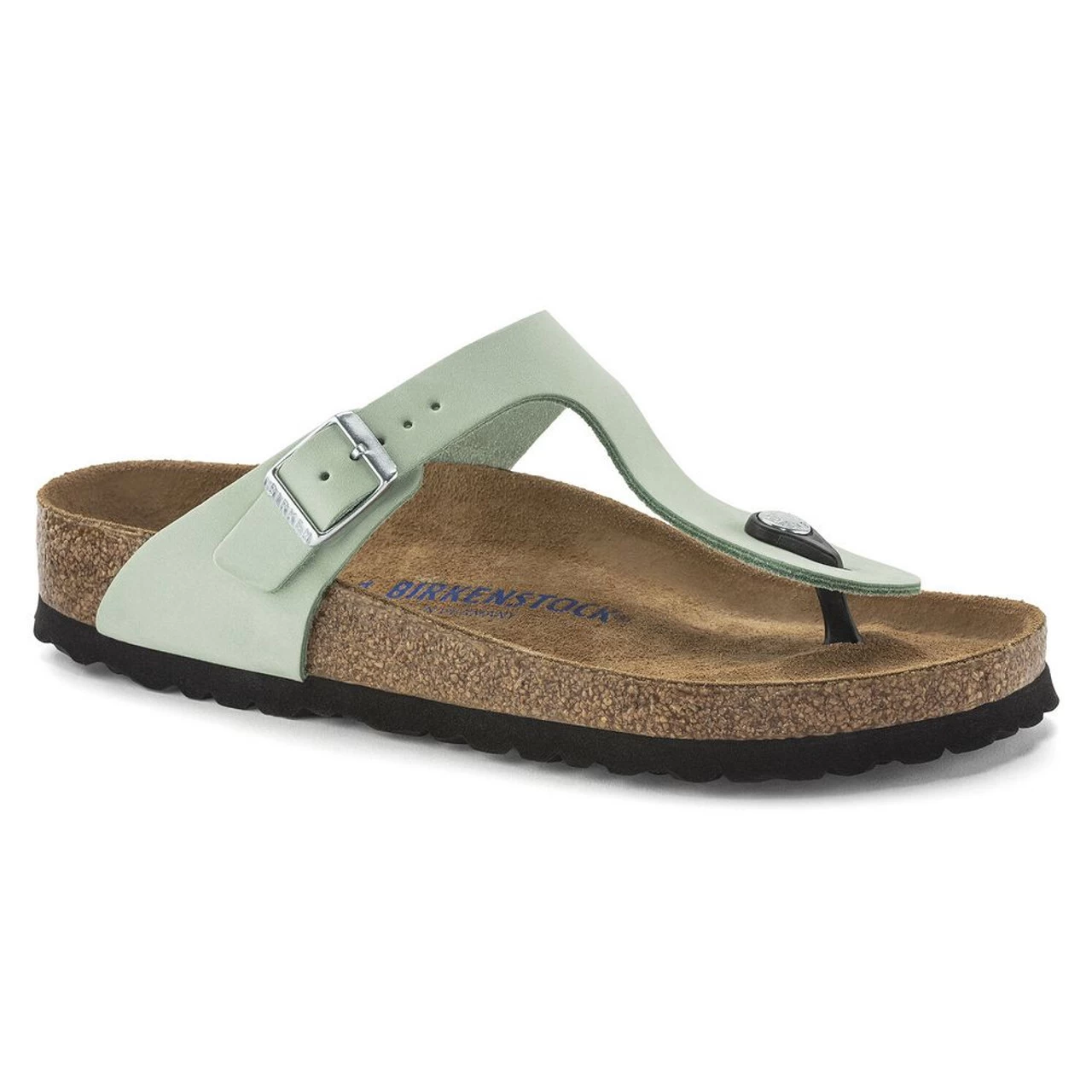 Birkenstock Women's Gizeh Soft Footbed Nubuck Leather - Matcha (Regular Width) 3 Birkenstock Women's Gizeh Soft Footbed Nubuck Leather - Matcha (Regular Width)