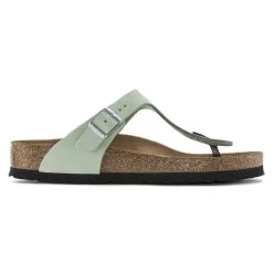 Birkenstock Women's Gizeh Soft Footbed Nubuck Leather - Matcha (Regular Width) 10 Birkenstock Women's Gizeh Soft Footbed Nubuck Leather - Matcha (Regular Width) -Sandals Outlet 1023973 side 88739.1679515683
