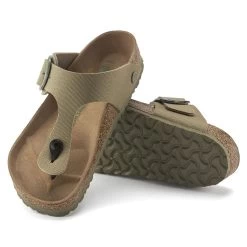 Birkenstock Women's Gizeh Big Buckle Vegan Textile- Faded Khaki (Regular Width) 12 Birkenstock Women's Gizeh Big Buckle Vegan Textile- Faded Khaki (Regular Width) -Sandals Outlet 1023981 sole 06729.1683320992