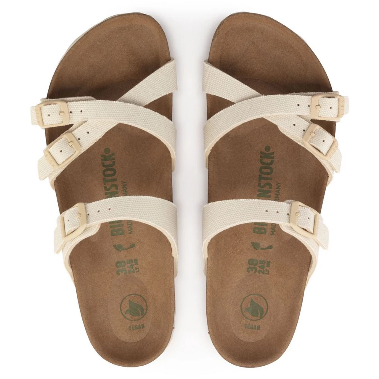 Birkenstock Women's Franca Vegan Textile - Canvas Eggshell (Regular Width) 7 Birkenstock Women's Franca Vegan Textile - Canvas Eggshell (Regular Width) - Image 5