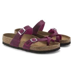 Birkenstock Women's Mayari Oiled Leather - Festival Fuchsia (Regular Width) -Sandals Outlet 1024034 pair 31978.1679950270