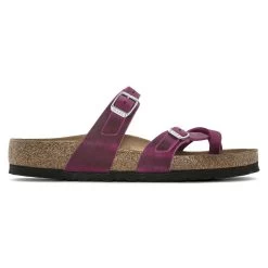 Birkenstock Women's Mayari Oiled Leather - Festival Fuchsia (Regular Width) -Sandals Outlet 1024034 side 90115.1679950278