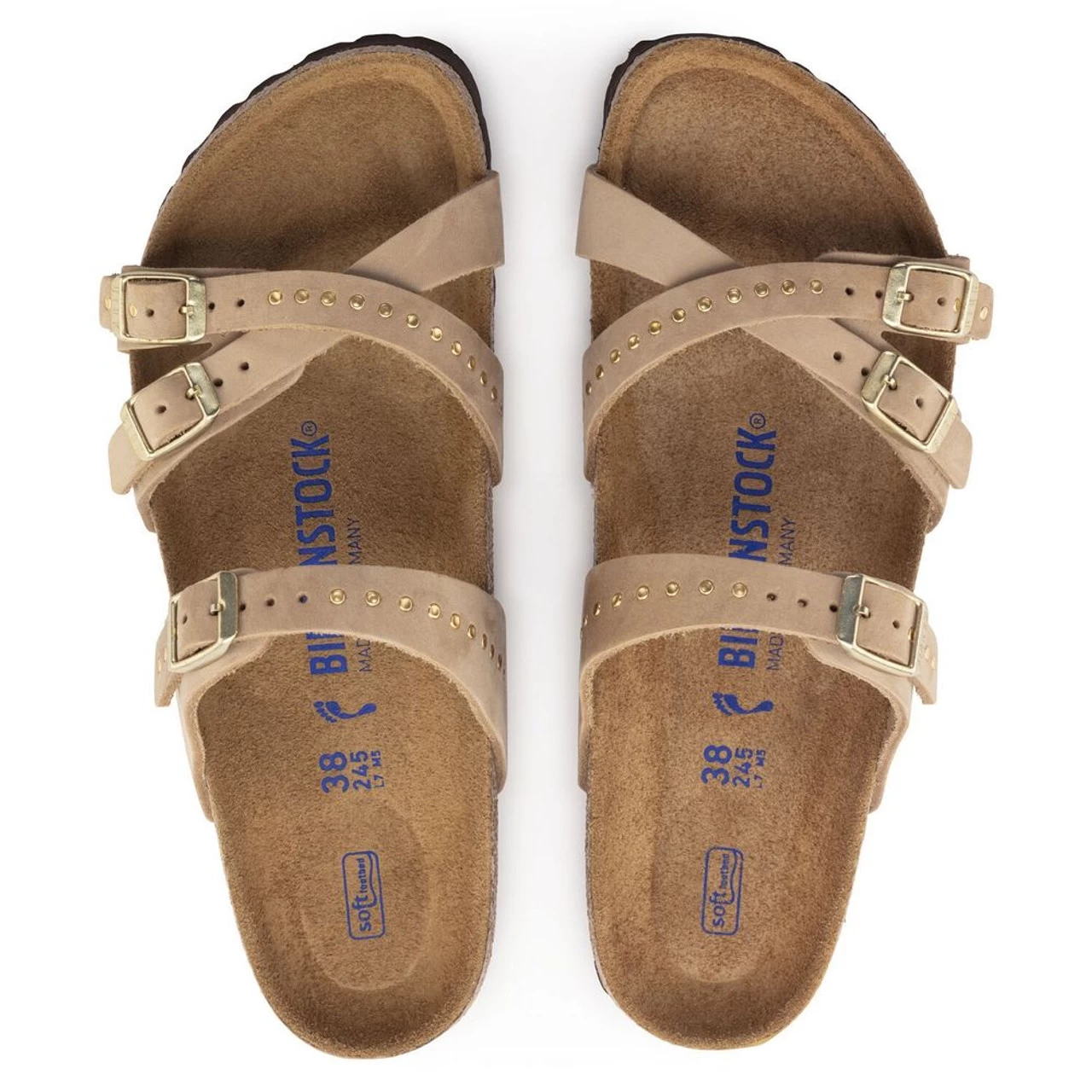 Birkenstock Women's Franca Soft Footbed Nubuck Leather - Sandcastle(Regular Width) 6 Birkenstock Women's Franca Soft Footbed Nubuck Leather - Sandcastle(Regular Width) - Image 4