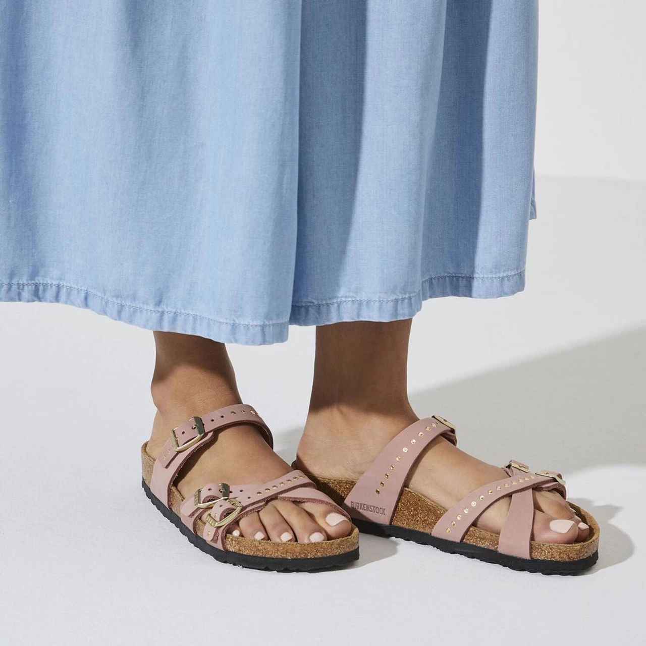 Birkenstock Women's Franca Soft Footbed Nubuck Leather - Old Rose (Regular Width) 8 Birkenstock Women's Franca Soft Footbed Nubuck Leather - Old Rose (Regular Width) - Image 6