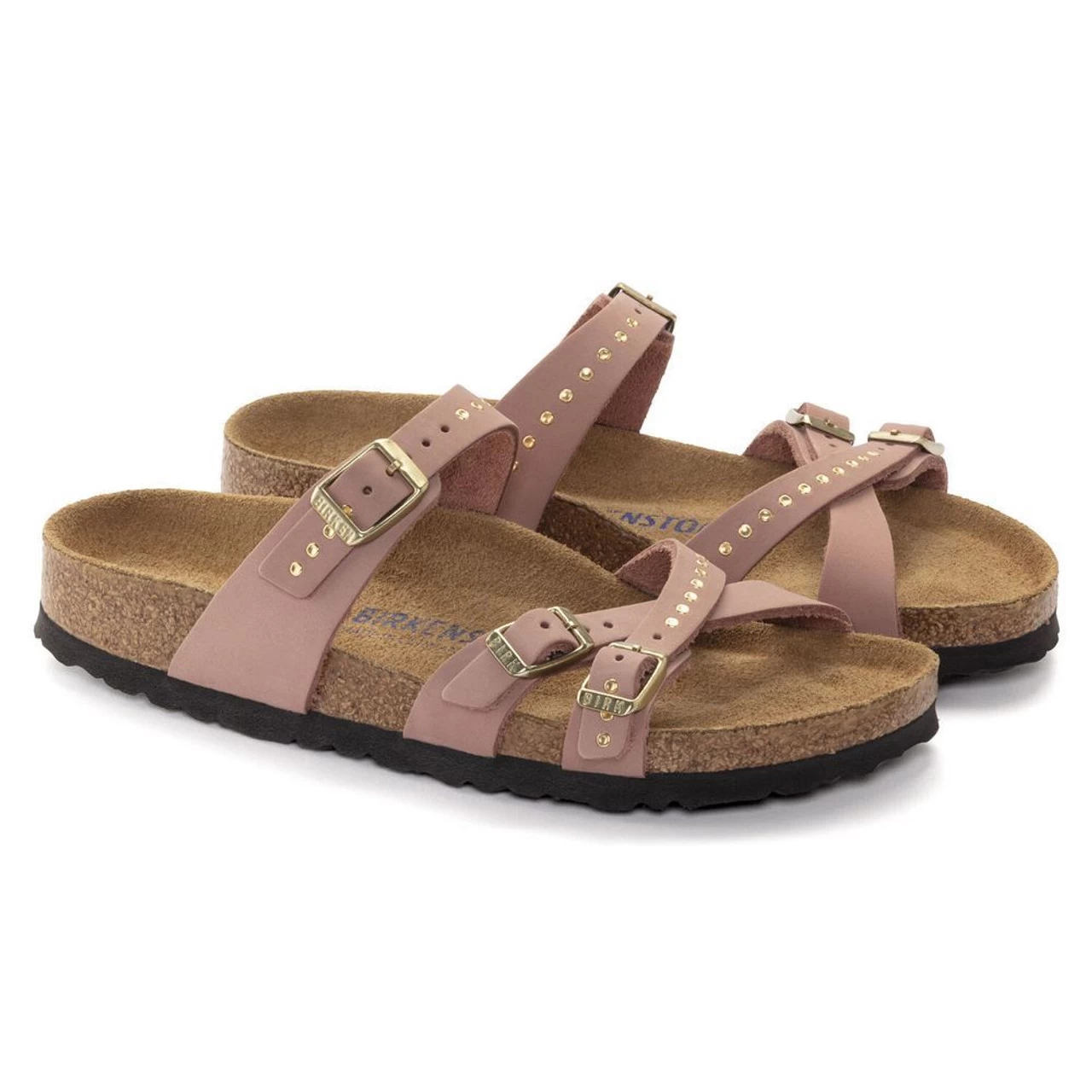 Birkenstock Women's Franca Soft Footbed Nubuck Leather - Old Rose (Regular Width) 5 Birkenstock Women's Franca Soft Footbed Nubuck Leather - Old Rose (Regular Width) - Image 3