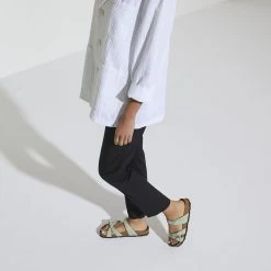 Birkenstock Women's Franca Soft Footbed Nubuck Leather - Matcha (Regular Width) -Sandals Outlet 1024251 f look f 06431.1684185063