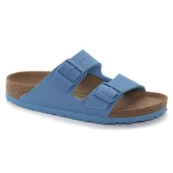 Birkenstock Women's Arizona Vegan Textile - Sky Blue (Narrow Width)