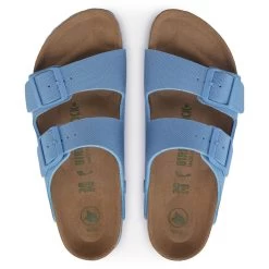 Birkenstock Women's Arizona Vegan Textile - Sky Blue (Narrow Width) -Sandals Outlet 1024394 top 55956.1682292451