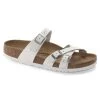Birkenstock Women's Franca Oiled Leather - White (Narrow Width) -Sandals Outlet 1024395 73340.1676314408