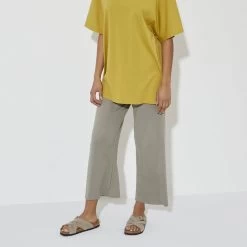 Birkenstock Women's Lugano Soft Footbed Suede Leather - Taupe (Narrow Width) -Sandals Outlet 1024513 f look f 46574.1676472505