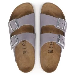 Birkenstock Papillio Women's Arizona Platform Nubuck Leather - Purple Fog -Sandals Outlet 1024529 top 07476.1682689360