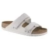 Birkenstock Women's Uji Nubuck/Suede Leather - Antique White (Narrow Width) -Sandals Outlet 1024800 26464.1691078757
