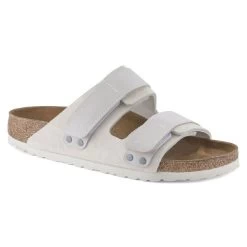 Birkenstock Women's Uji Nubuck/Suede Leather - Antique White (Narrow Width)