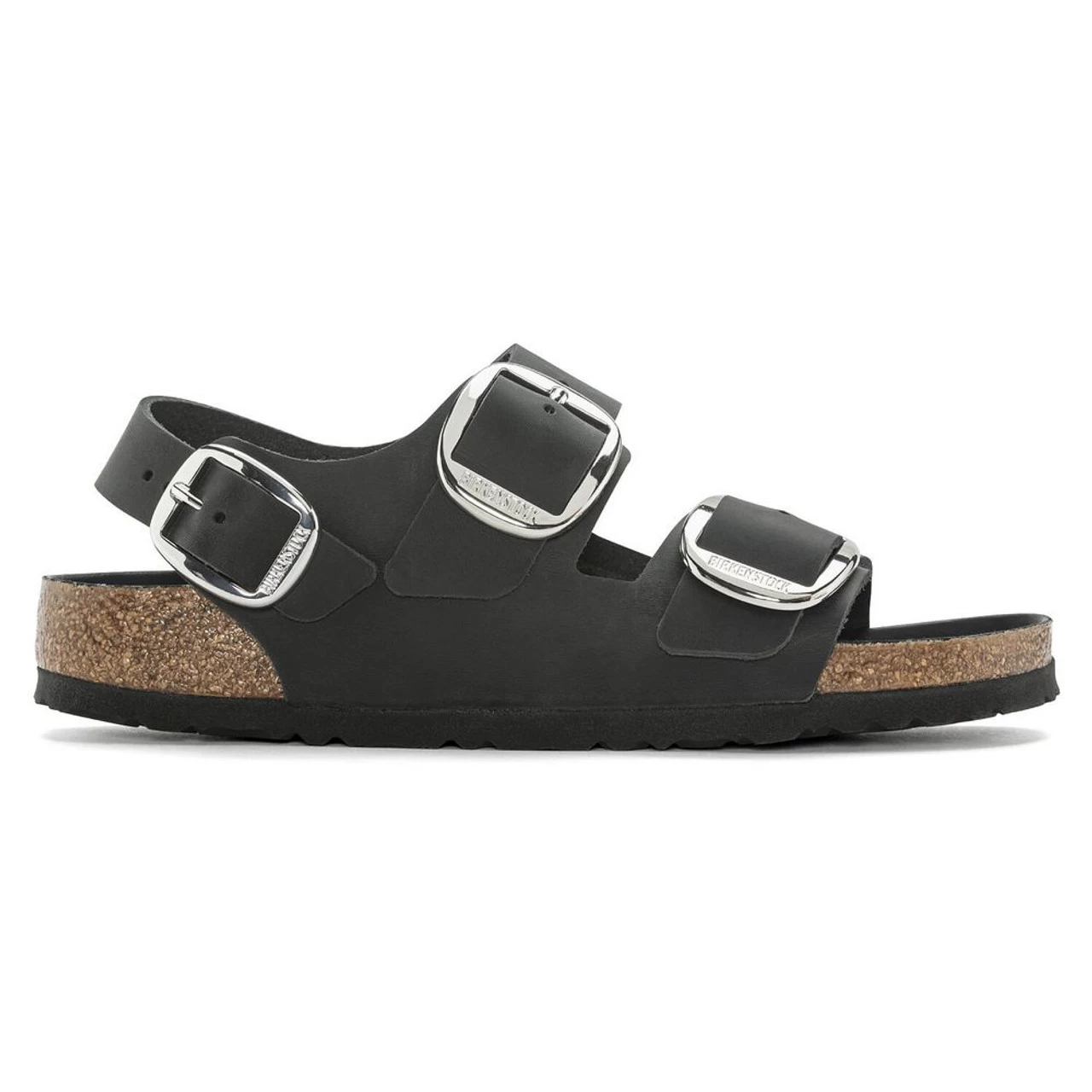 Birkenstock Women's Milano Big Buckle Oiled Leather - Black (Narrow Width) 4 Birkenstock Women's Milano Big Buckle Oiled Leather - Black (Narrow Width) - Image 2
