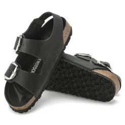 Birkenstock Women's Milano Big Buckle Oiled Leather - Black (Narrow Width) 15 Birkenstock Women's Milano Big Buckle Oiled Leather - Black (Narrow Width) -Sandals Outlet 1024943 sole 57456.1708721085
